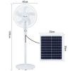 Inverter Standing Fan With Solar Panel - 15 Watts