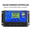 Generic 30A 12V/24V Dual USB Solar charge Controller Charger