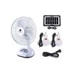 Miratec 12 Inches AC/DC Solar Rechargeable Fan With Panel & 2 Bulbs