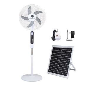 Miratec 16 Inch Rechargeable AC/DC 15W Solar Standing Fan.