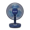 Duravolt 12 Inches Rechargeable Fan Lithium Battery AC/DC+Solar Panel+LED Bulbs DRF-12LB