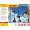 Qasa 18 Inches AC/DC Standing  (Non Rechargeable, Energy Saving)