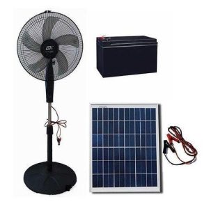 FUZHAO 16 Inch Rechargeable DC 15W Standing Fan- Solar Charge ONLY